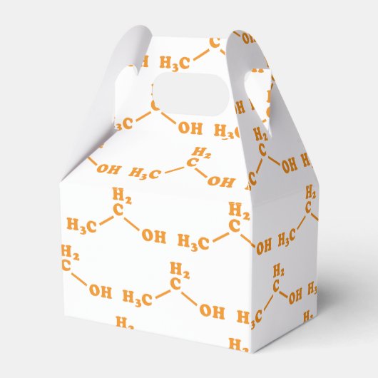 Alcohol Ethanol Moleculaire chemische formule Bedankdoosjes (Achterkant)