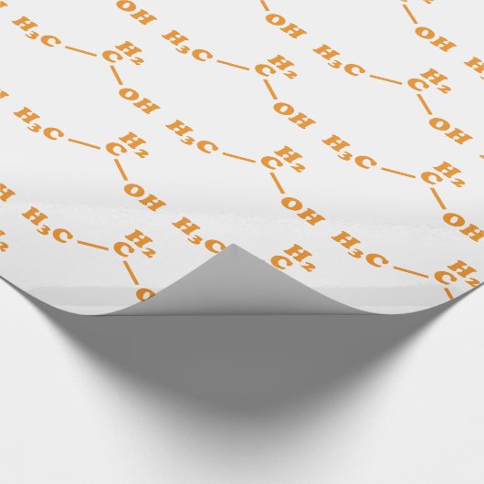 Alcohol Ethanol Moleculaire chemische formule Cadeaupapier (Hoek)