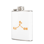 Alcohol Ethanol Moleculaire chemische formule Heupfles (Links)