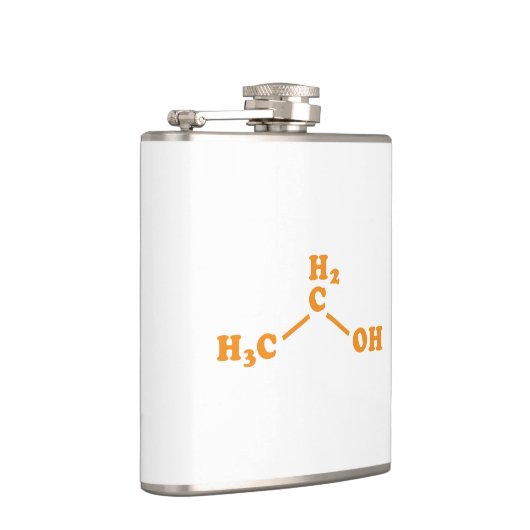 Alcohol Ethanol Moleculaire chemische formule Heupfles (Rechts)