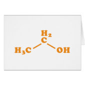 Alcohol Ethanol Moleculaire chemische formule Kaar (Voorkant Horizontaal)