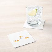 Alcohol Ethanol Moleculaire chemische formule Kartonnen Onderzetters (Insitu)