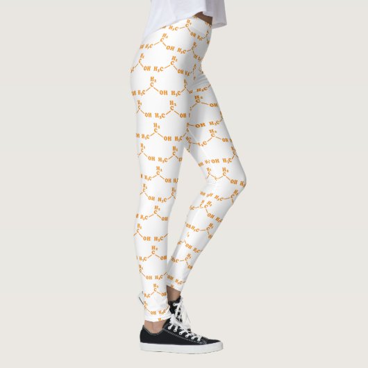 Alcohol Ethanol Moleculaire chemische formule Leggings (Rechts)