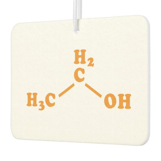 Alcohol Ethanol Moleculaire chemische formule Luchtverfrisser (Links)
