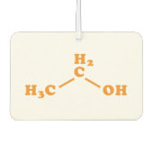 Alcohol Ethanol Moleculaire chemische formule Luchtverfrisser (Voorkant)