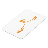 Alcohol Ethanol Moleculaire chemische formule Magneet (Linkerzijde)