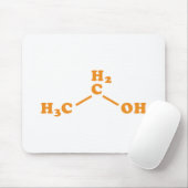 Alcohol Ethanol Moleculaire chemische formule Muismat (Met muis)