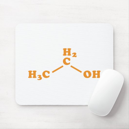 Alcohol Ethanol Moleculaire chemische formule Muismat (Met muis)