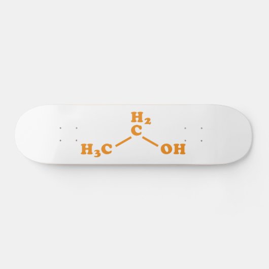 Alcohol Ethanol Moleculaire chemische formule Persoonlijk Skateboard (Horizontaal)