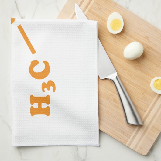 Alcohol Ethanol Moleculaire chemische formule Theedoek (Quarter Fold)