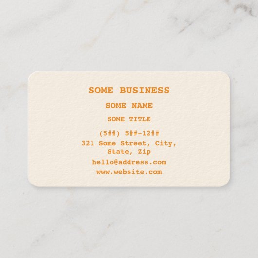 Alcohol Ethanol Molecular Chemical Formula Visitekaartje (Achterkant)