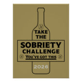  Alcohol Free And Sober Perfect Poster (Voorkant)