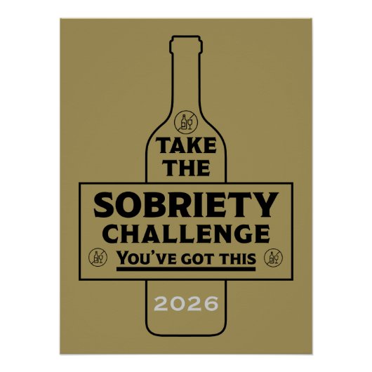  Alcohol Free And Sober Perfect Poster (Voorkant)