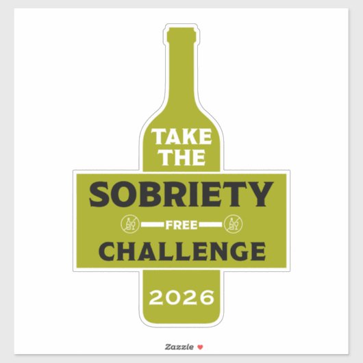 Alcohol Free And Sober Sticker (Vel)