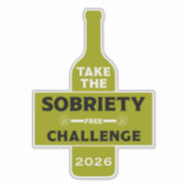 Alcohol Free And Sober Sticker (Voorkant)