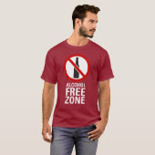 Alcohol Free Zone T-shirt (Voorkant volledig)