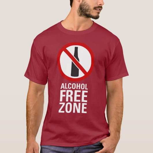 Alcohol Free Zone T-shirt (Voorkant)