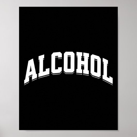 Alcohol Grappig Drinken Preppy Esthetisch Bier Wij Poster (Voorkant)