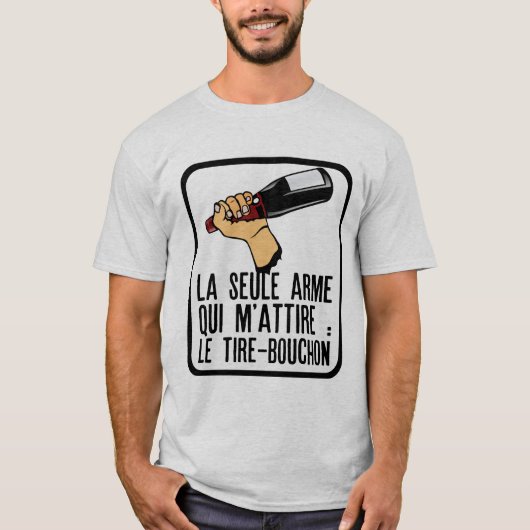 alcohol humor apero cito fles main ti t-shirt (Voorkant)