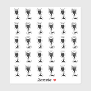 Alcohol Huwelijks Plaatshouder Bar Menu Drankkeuze Sticker