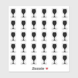 Alcohol Huwelijks Plaatskaart Bar Menu Drankkeuze Sticker