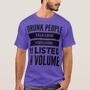 Alcohol in volume t-shirt