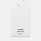 Alcohol Ink Abstract Goud Zwart Oranje Cadeaulabel (Achterkant)