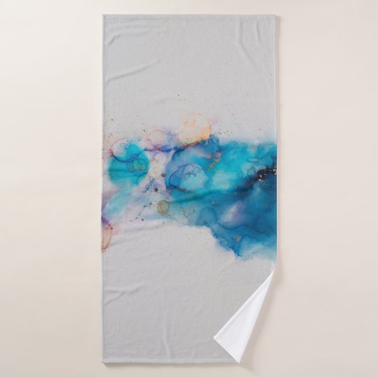 Alcohol Ink Art. Abstract schilderen. Alcohol Ink  Badhanddoek (Badhanddoek)