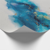 Alcohol Ink Art. Abstract schilderen. Alcohol Ink Cadeaupapier (Hoek)