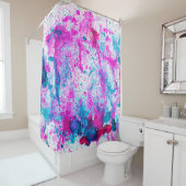 Alcohol Ink Art. Abstract schilderen. Alcohol Ink Douchegordijn (In situ)