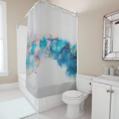 Alcohol Ink Art. Abstract schilderen. Alcohol Ink Douchegordijn (In situ)