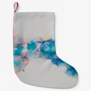 Alcohol Ink Art. Abstract schilderen. Alcohol Ink Kleine Kerstsok