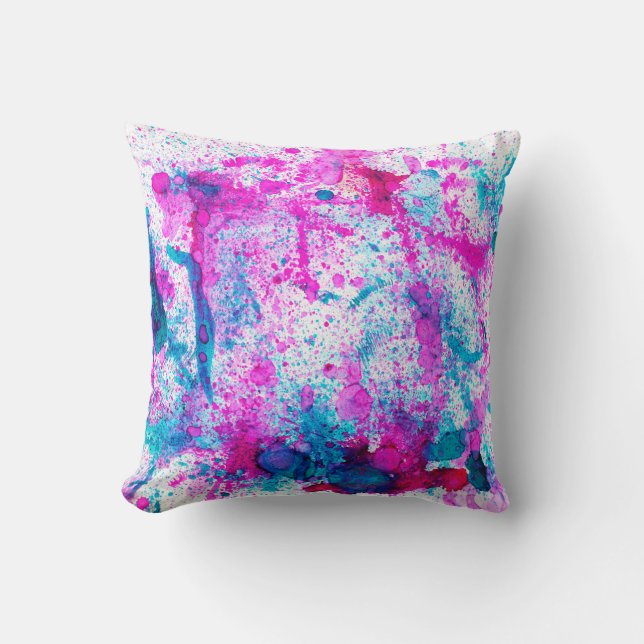Alcohol Ink Art. Abstract schilderen. Alcohol Ink  Kussen (Voorkant)