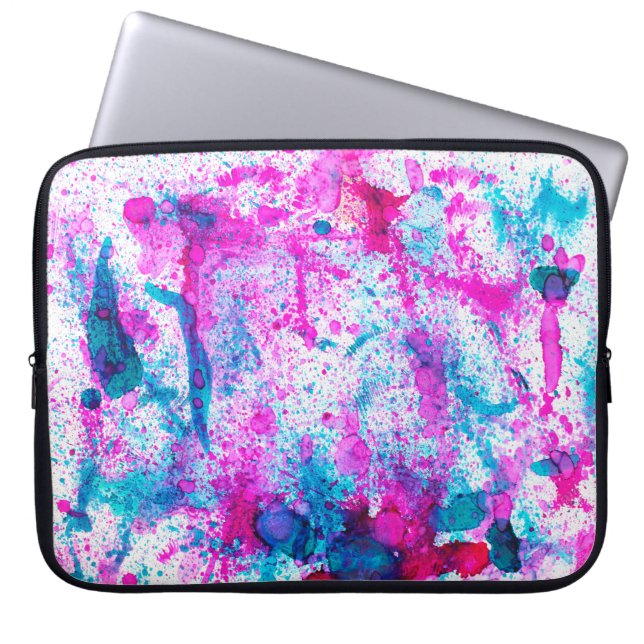 Alcohol Ink Art. Abstract schilderen. Alcohol Ink  Laptop Sleeve (Voorkant)