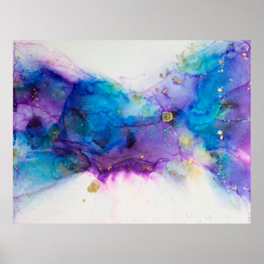 Alcohol Ink Art. Abstract schilderen. Alcohol Ink  Poster (Voorkant)