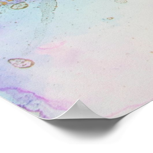 Alcohol Ink Art. Abstract schilderen. Alcohol Ink  Poster (Hoek)