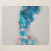 Alcohol Ink Art. Abstract schilderen. Alcohol Ink Sherpa Deken (Voorkant (horizontaal))