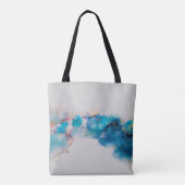Alcohol Ink Art. Abstract schilderen. Alcohol Ink Tote Bag (Achterkant)