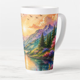 Alcohol Ink Art Latte Mok