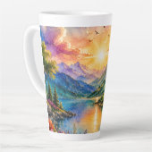 Alcohol Ink Art Latte Mok (Linkerhoek)
