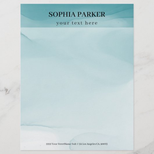 Alcohol Ink Briefhoofd (Voorkant)