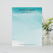 Alcohol Ink Briefhoofd (Staand voorkant)