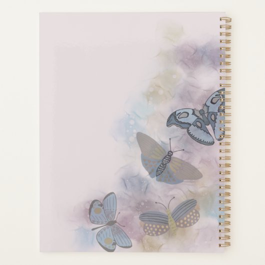 Alcohol Ink Butterflies Planner (Achterkant)