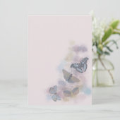 Alcohol Ink Butterflies Save The Date (Staand voorkant)