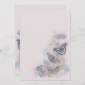 Alcohol Ink Butterflies Save The Date (Voorkant / Achterkant)