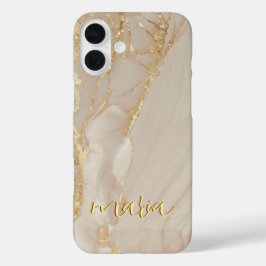 Alcohol Ink Chic Hoes met Monogram - Mate iPhone