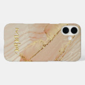 Alcohol Ink Chic Monogram Hoesje- Mate iPhone Case-Mate iPhone Case (Achterkant (horizontaal))