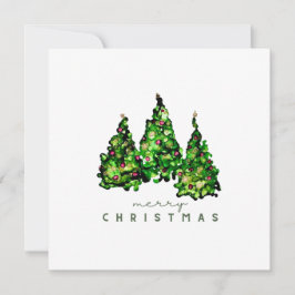 Alcohol Ink Design Kerstboom Kerstkaart