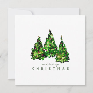 Alcohol Ink Design Kerstboom Kerstkaart
