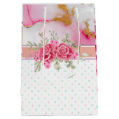 Alcohol Ink en Waterverf Spring Floral Medium Cadeauzakje (Achterkant)